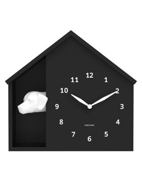 Karlsson wall clock Peeking Doggy black KA6097BK