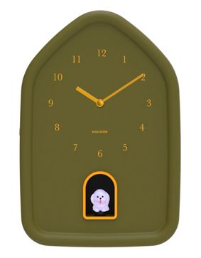 Karlsson wall clock Modern Doggy luxury green KA6098GR