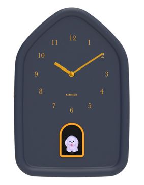 Karlsson wall clock Modern Doggy dark blue KA6098DB