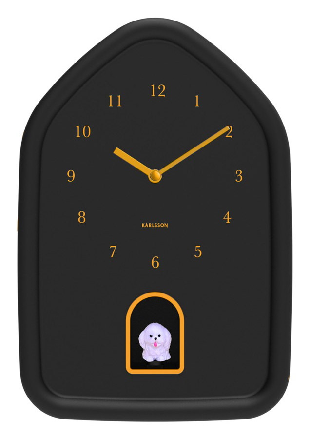 Karlsson wall clock Modern Doggy black KA6098BK