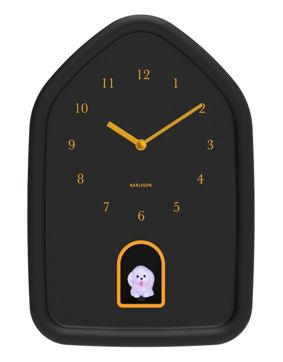 Karlsson wall clock Modern Doggy black KA6098BK