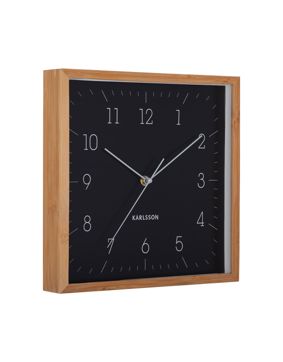 Karlsson wall clock Neat Cuadrado black KA6114BK