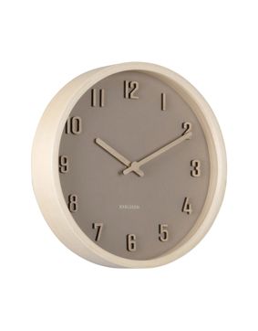 Karlsson wall clock Nervadura Small brown KA6116BR