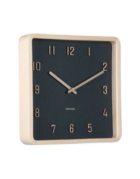 Karlsson wall clock Nervadura Square black KA6118BK