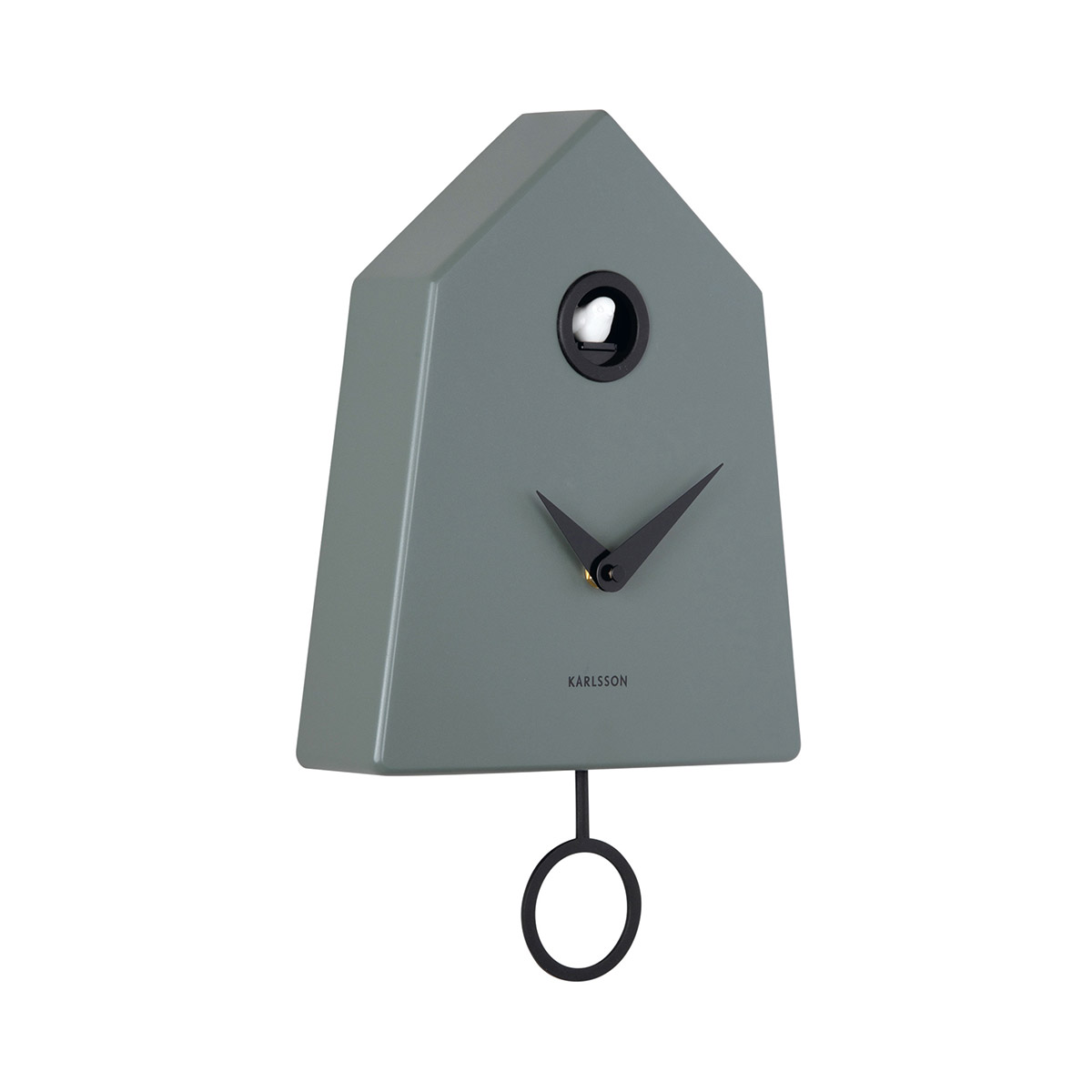 Karlsson wall clock Grafico Cuckoo jungle green KA6122GR