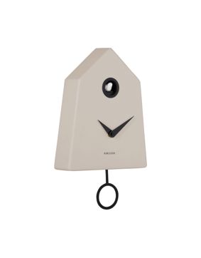 Karlsson wall clock Grafico Cuckoo warm grey KA6122WG
