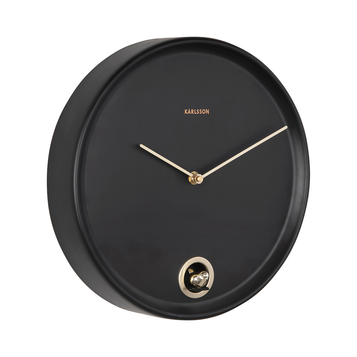 Karlsson wall clock Esencia Cuckoo black KA6123BK