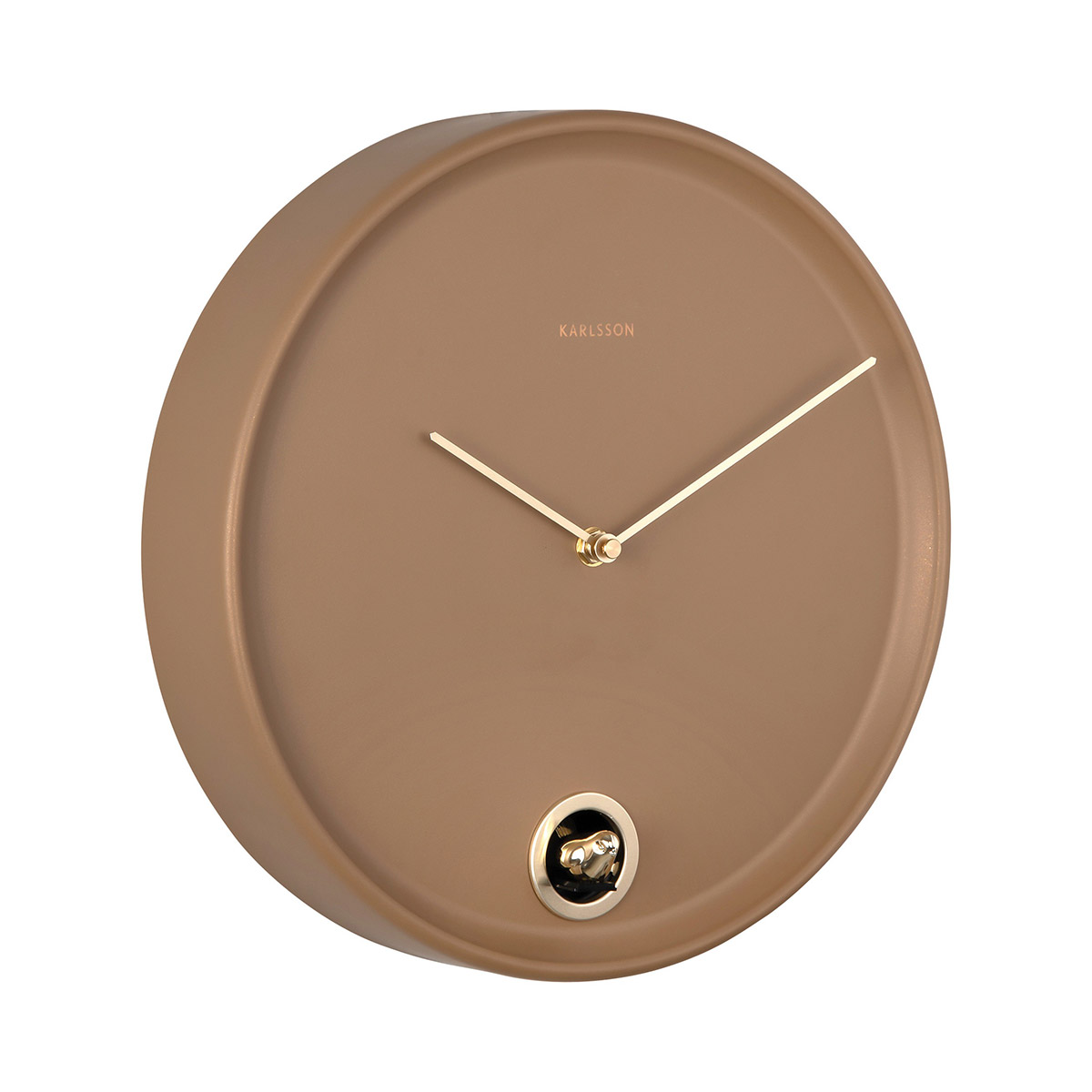 Karlsson wall clock Esencia Cuckoo mocha brown KA6123BR