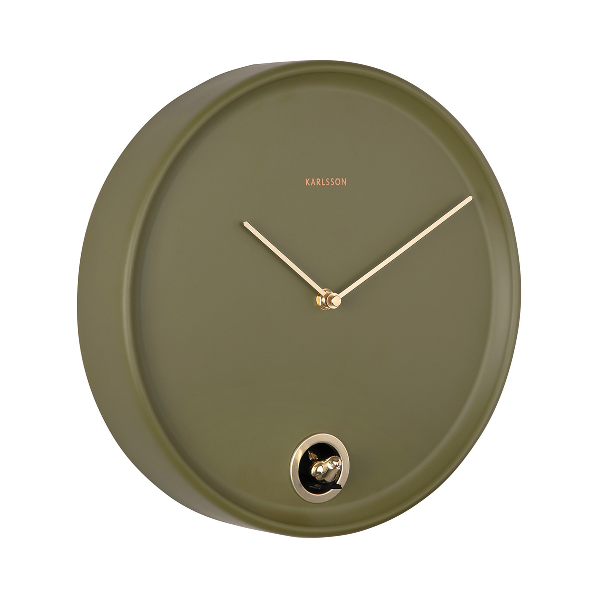 Karlsson wall clock Esencia Cuckoo luxury green KA6123GR