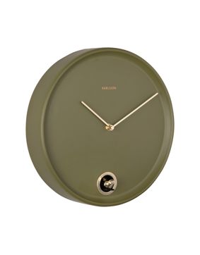 Karlsson wall clock Esencia Cuckoo luxury green KA6123GR