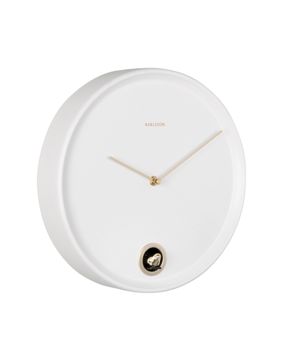 Karlsson wall clock Esencia Cuckoo white KA6123WH