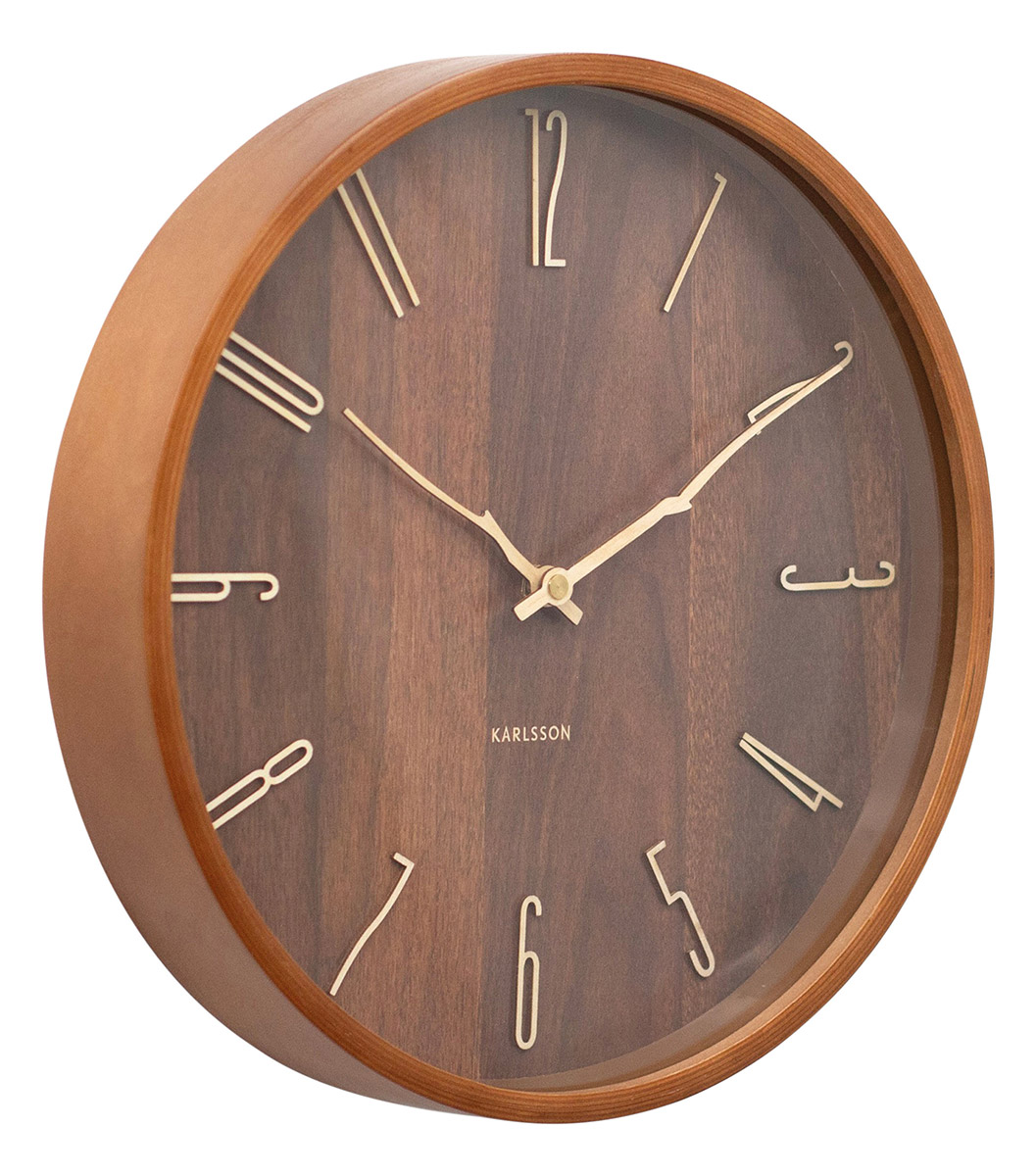 Karlsson wall clock Rama dark wood KA6139DW