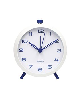 Karlsson alarm clock Button Retro cobalt blue KA6143BL