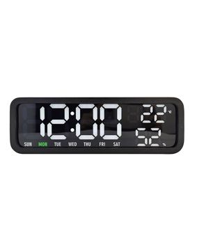 Karlsson alarm clock Madera black KA6145BK