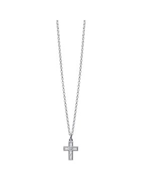 Kalevala Filigree cross pendant silver with zubic zirconia 2207556ZI45