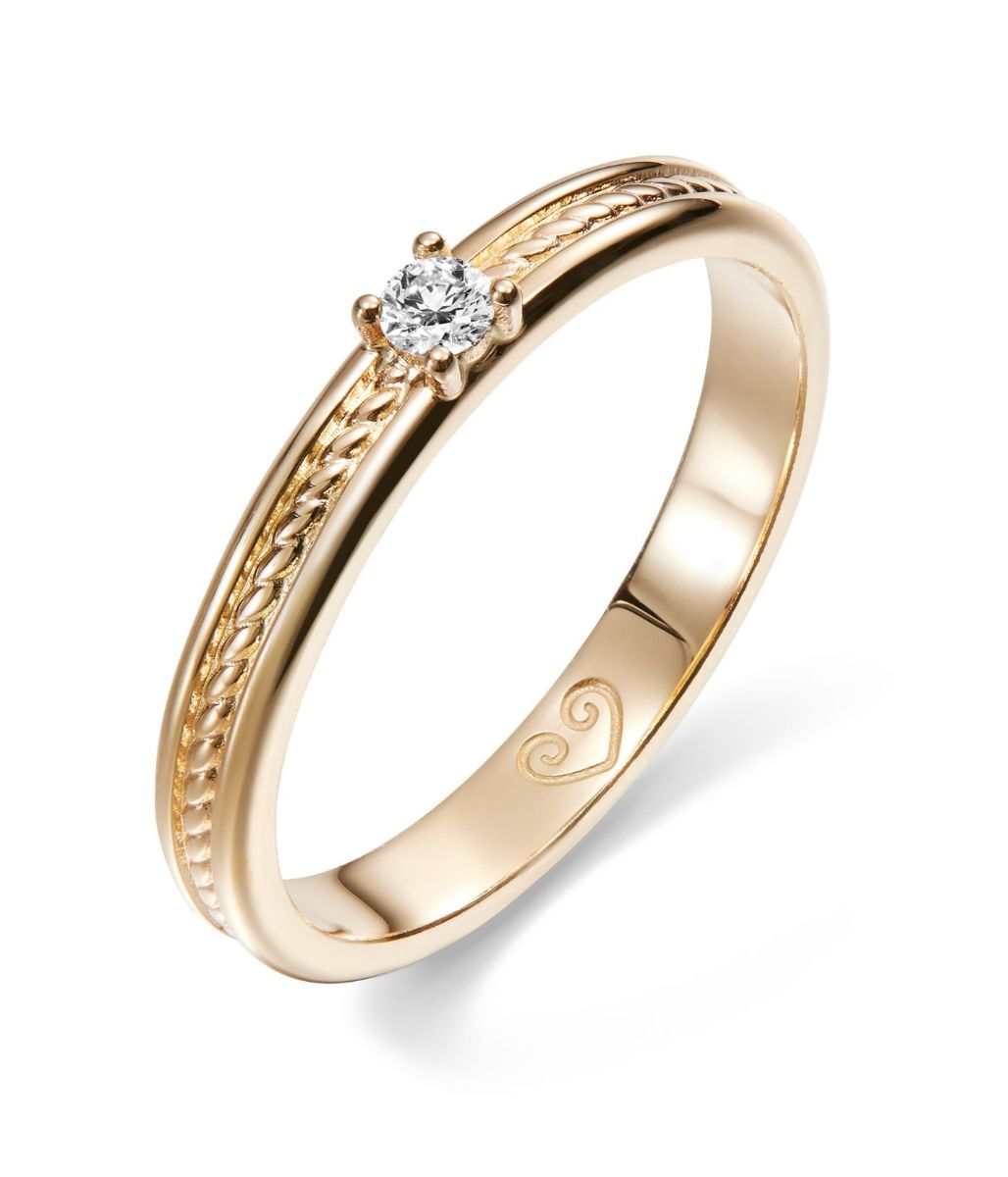 Kalevala Heritage 0.06 ct lab-grown diamond ring gold 141000115L