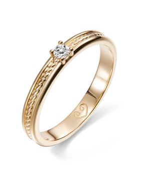 Kalevala Heritage 0.06 ct lab-grown diamond ring gold 141000115L