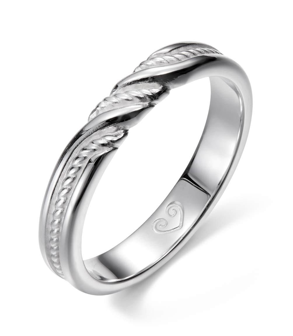 Kalevala Heritage white gold ring 3.5 mm 541000100