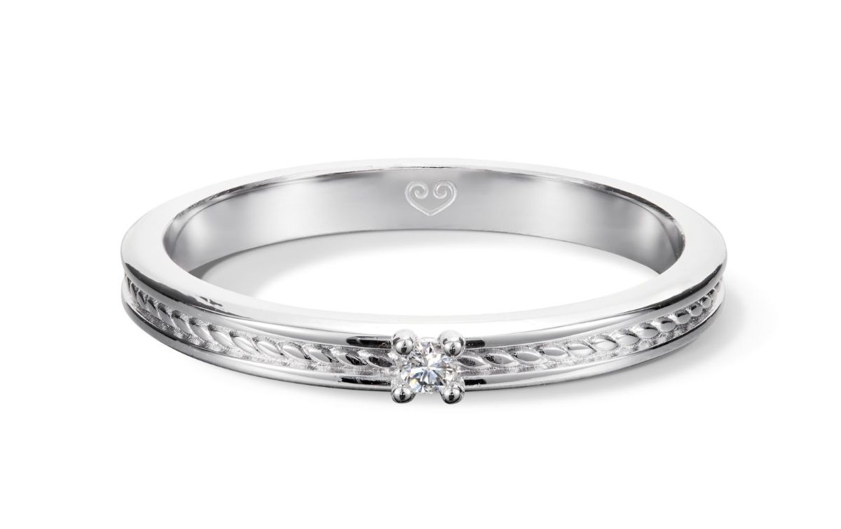 Kalevala Heritage 0.02 ct lab-grown diamond ring white gold 541000111L