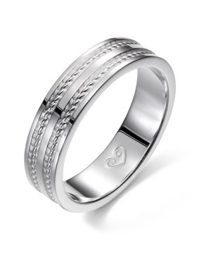Kalevala Heritage 5 mm white gold ring 541000120