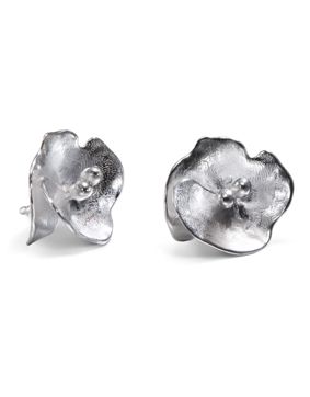 Kalevala Summer Night Rose earrings small silver 261000700T