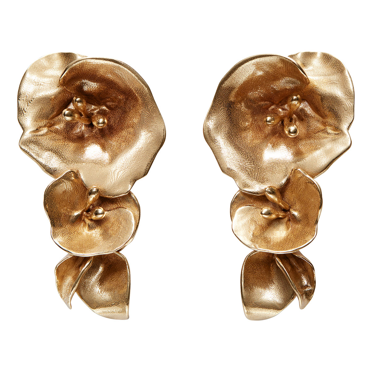 Kalevala Summer Night Rose earrings big bronze 361000702T