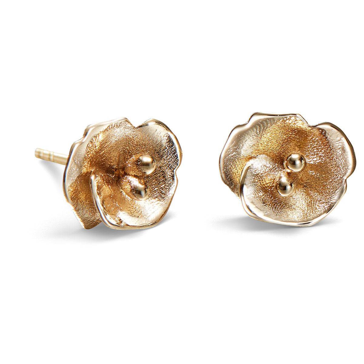 Kalevala Summer Night Rose mini earrings 14k gold 161000703T