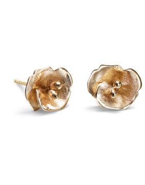 Kalevala Summer Night Rose mini earrings 14k gold 161000703T
