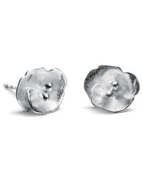 Kalevala Summer Night Rose earrings mini silver 261000703T