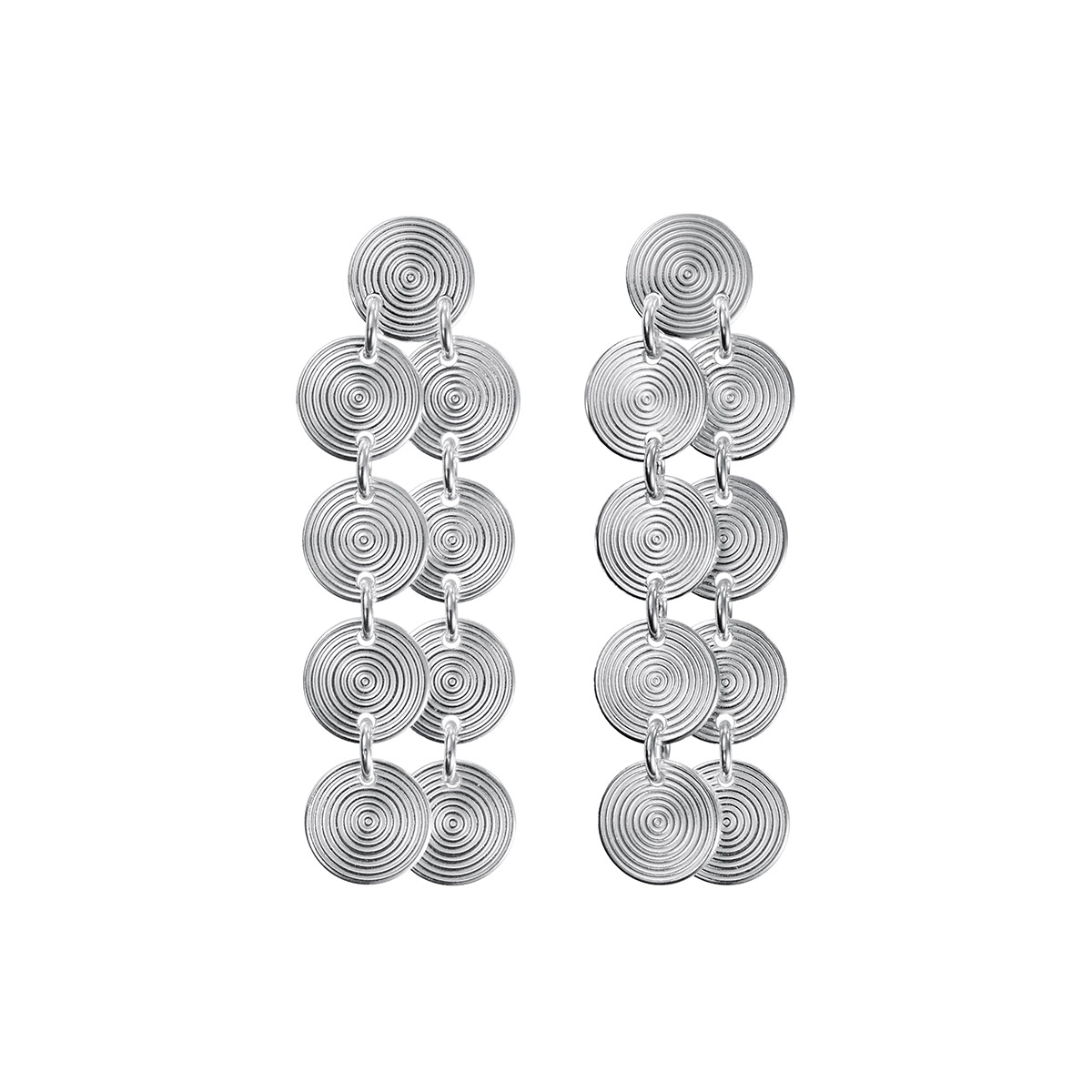 Kalevala Kosmos nine piece hopeiset earrings 26687755T