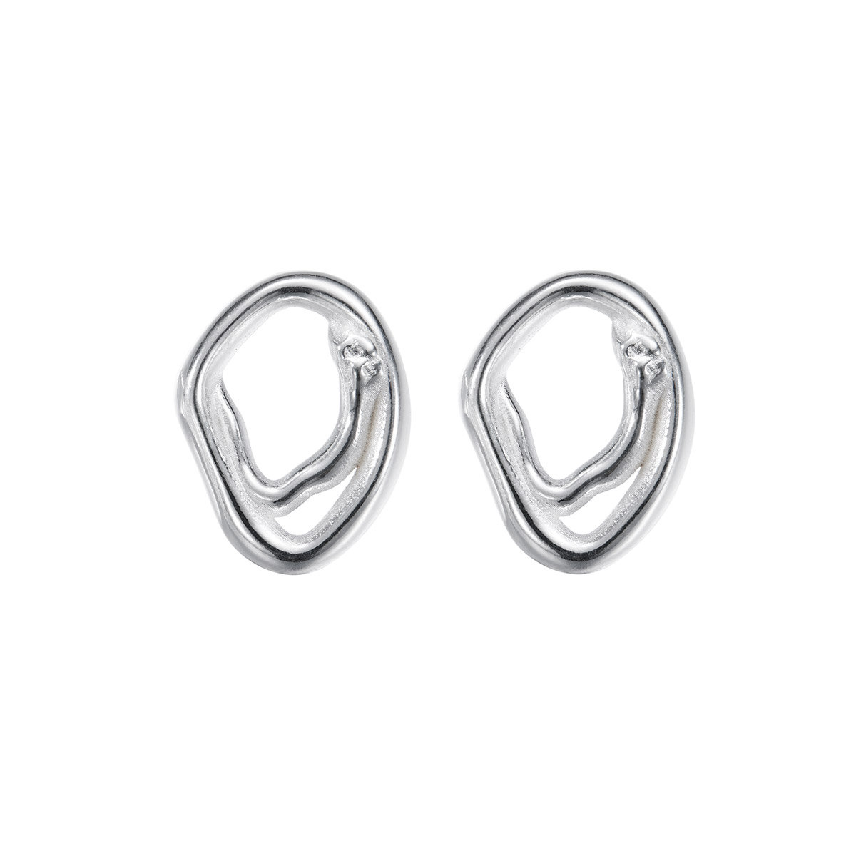 Kalevala Männyt stud earrings silver 261001100T