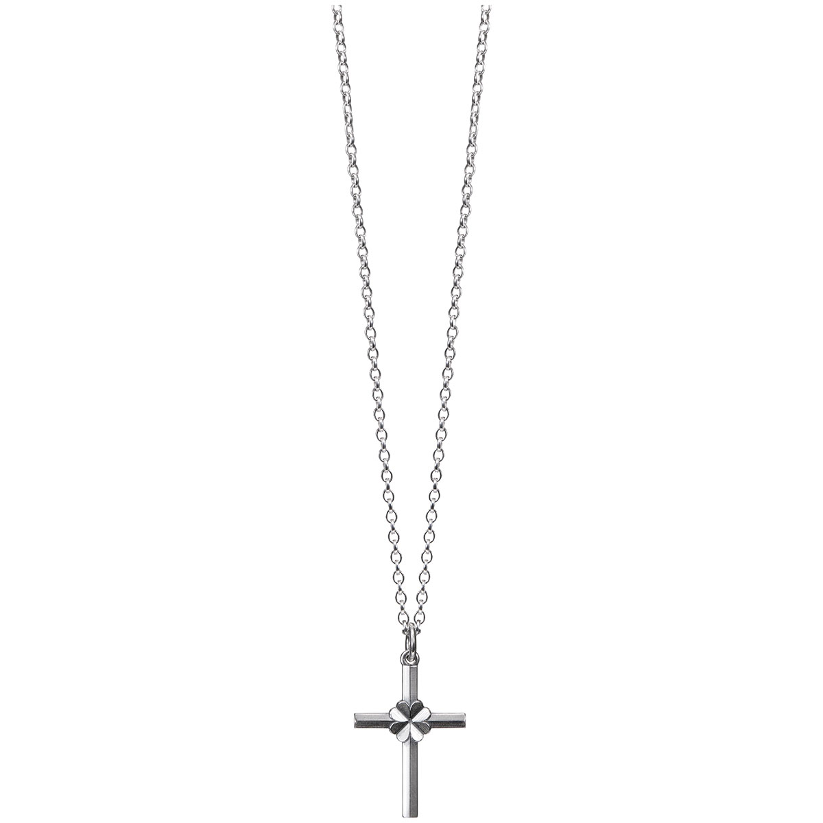Kalevala Four-Leaf Clover silver cross pendant 226918345