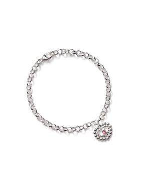 Kalevala Pink Ribbon 2025 Circle of Light silver bracelet pink 2569483J195