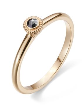 Kalevala Beloved 0.06 ct black diamond ring gold 141000001B