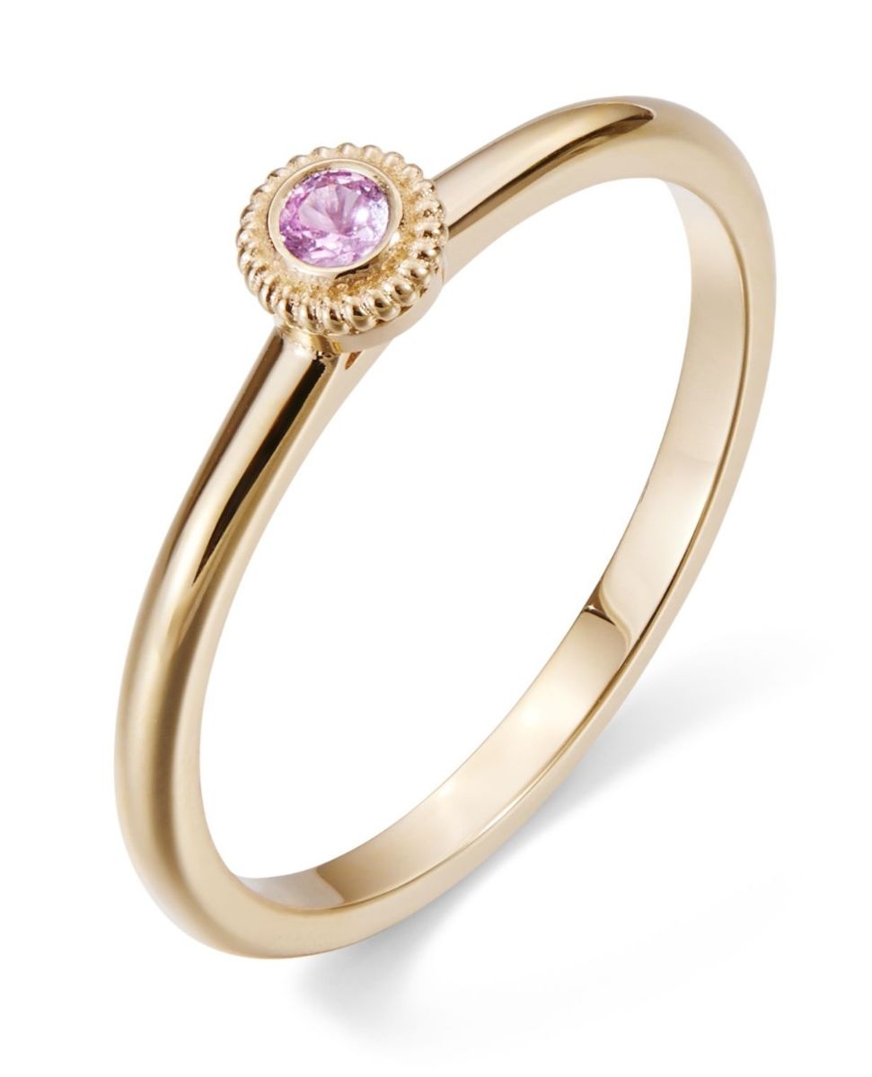 Kalevala Beloved 2.5 mm pink sapphire ring gold 141000001S