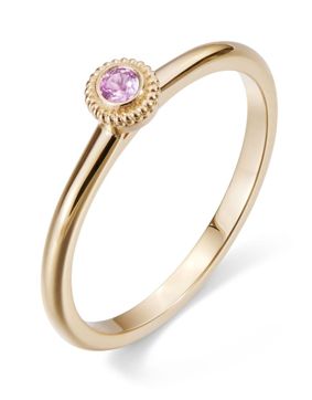 Kalevala Beloved 2.5 mm pink sapphire ring gold 141000001S