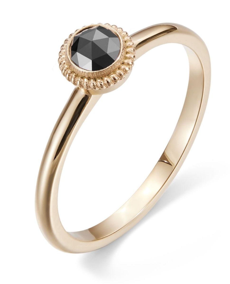 Kalevala Beloved 0.20 ct black diamond ring gold 141000002B