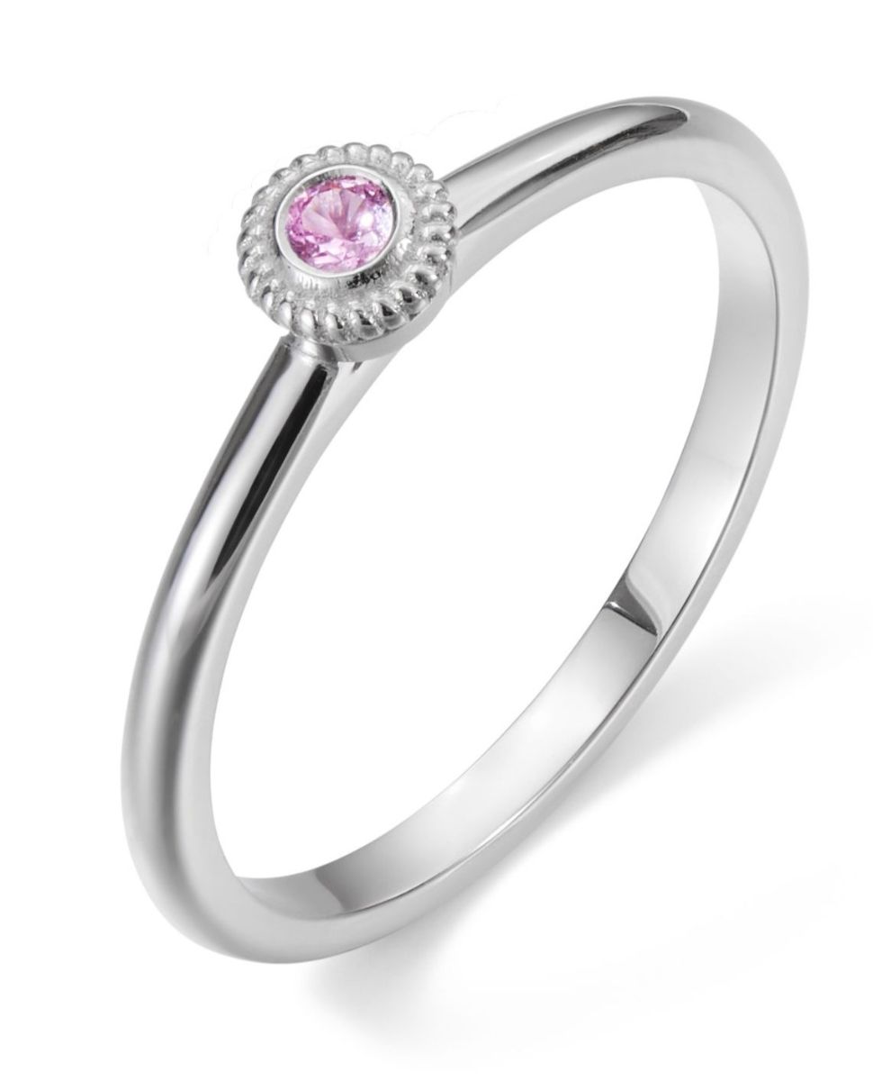 Kalevala Beloved pink 2,5 mm sapphire ring white gold 541000001S
