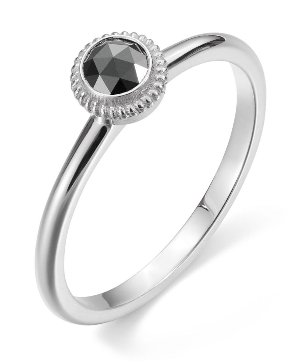 Kalevala Beloved 0.20 ct black diamond ring white gold 541000002B
