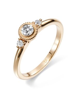 Kalevala Beloved three-stone 0.23 ct lab-grown diamond ring gold 141000003L