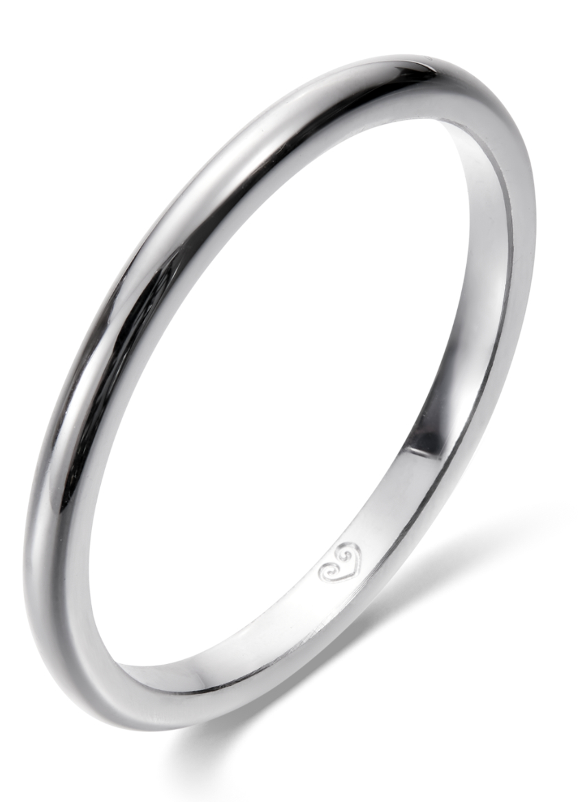Kalevala Beloved plain white gold ring 541000000