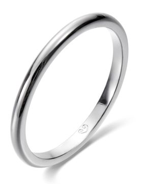 Kalevala Beloved plain white gold ring 541000000
