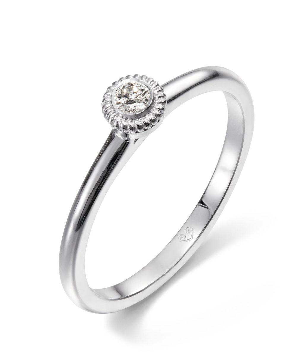 Kalevala Beloved 0.06 ct lab-grown diamond ring white gold 541000001L