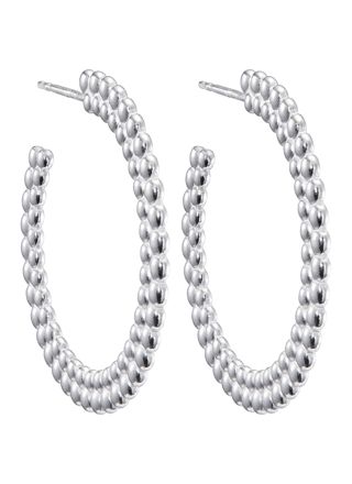 Kalevala Circle of Light big hoops silver 2669484T