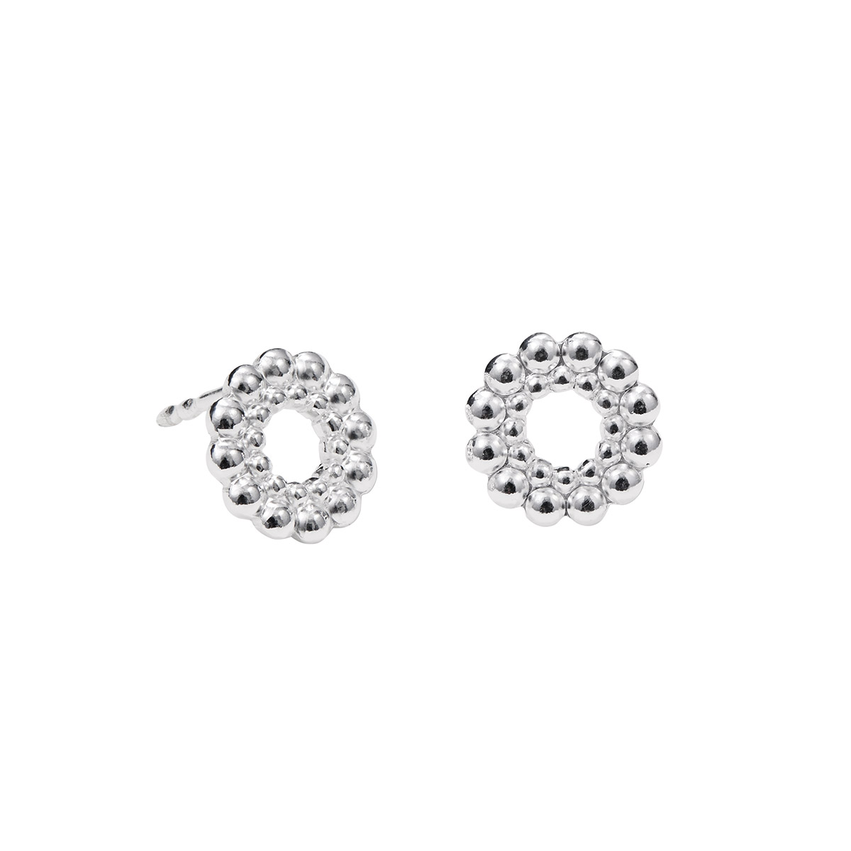 Kalevala Circle of Light stud earrings silver 2669482T