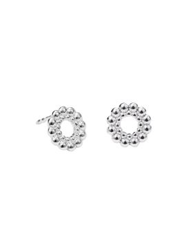 Kalevala Circle of Light stud earrings silver 2669482T