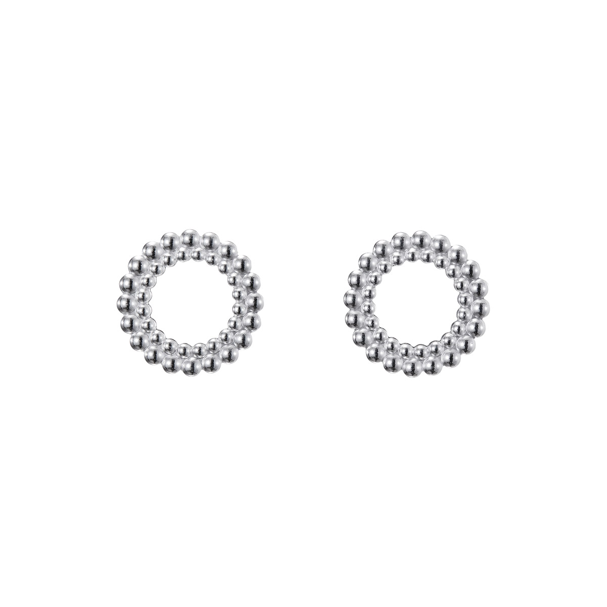 Kalevala Circle of Light large stud earrings silver 2669485T