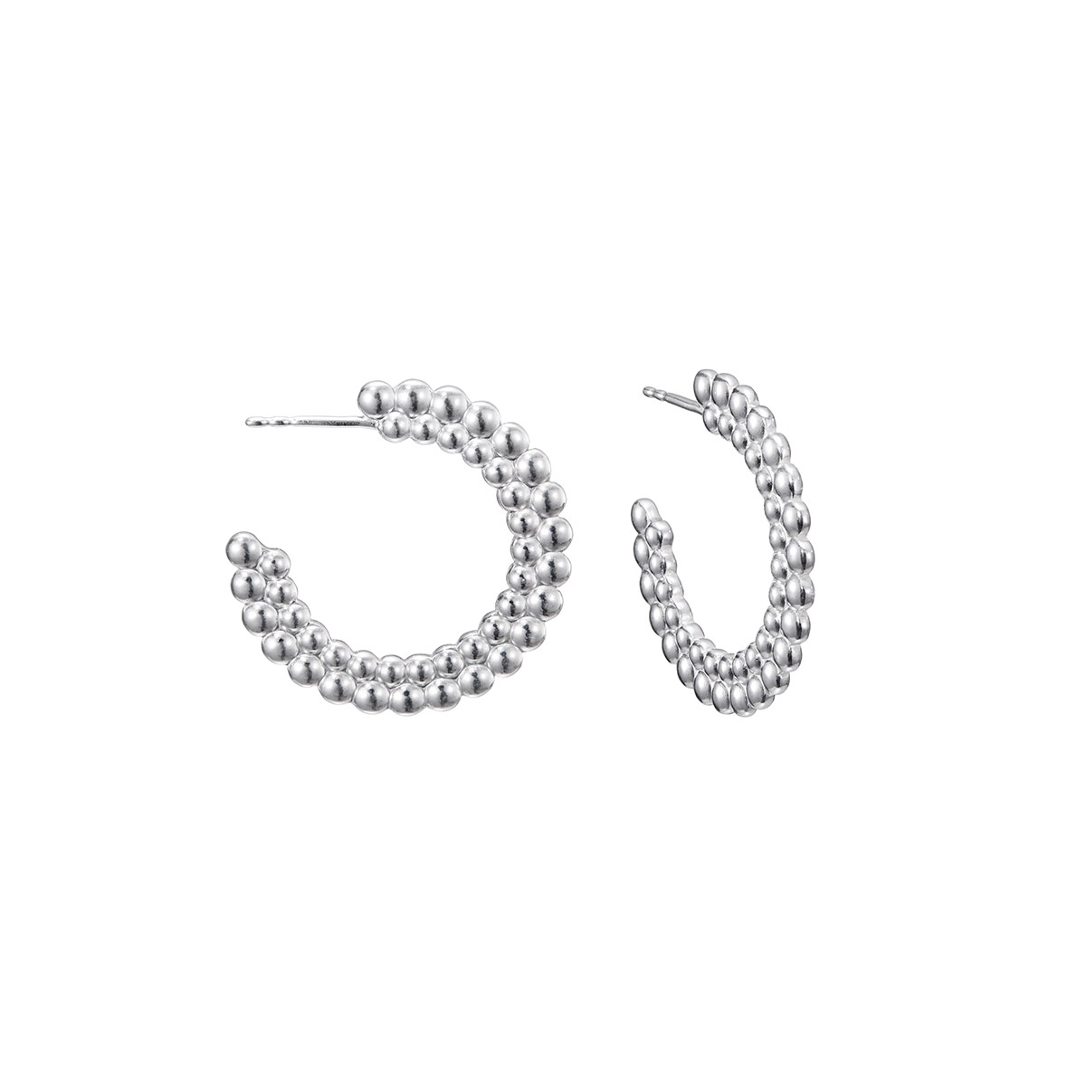 Kalevala Circle of Light creole earrings silver 2669486T