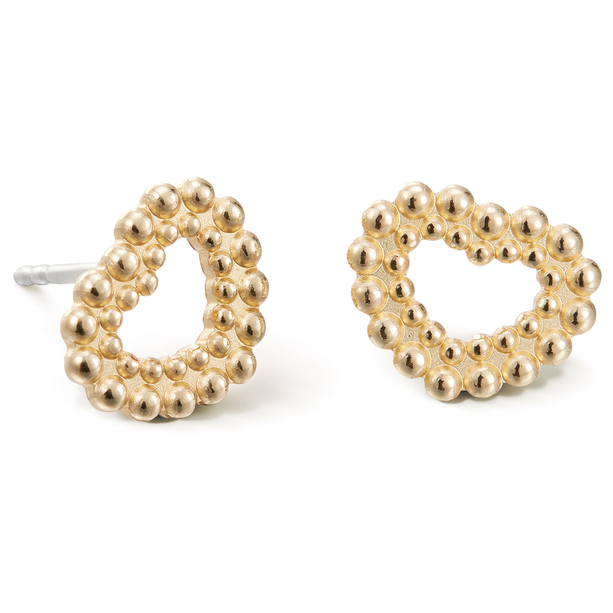 Kalevala Circle of Light heart earrings bronze 3669483T