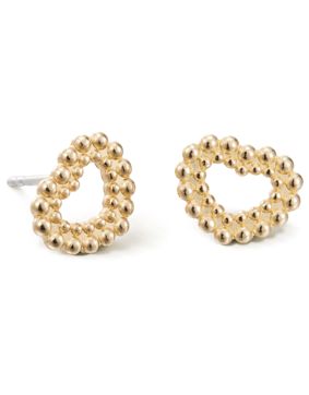 Kalevala Circle of Light heart earrings bronze 3669483T